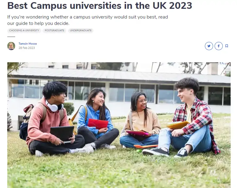 什么是校园大学?英国最佳校园大学有哪些?